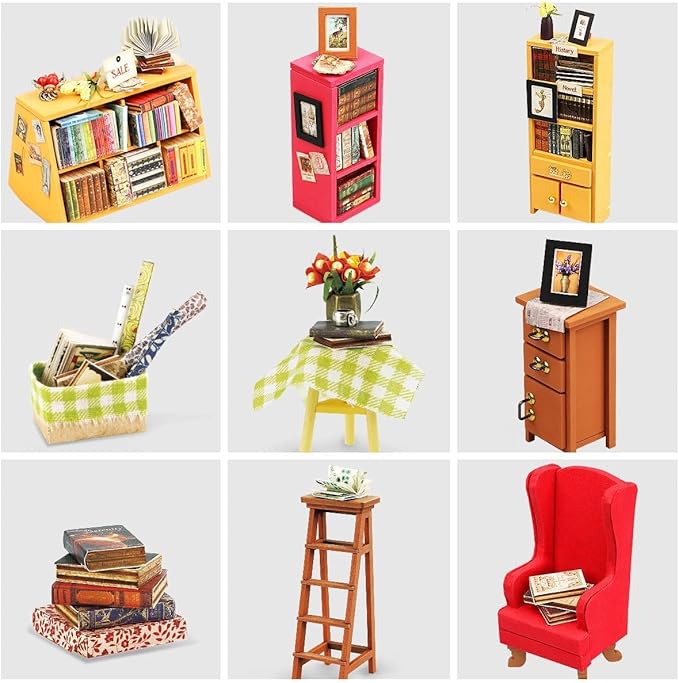 Rolife 1:20 Miniature House Kits-Tiny House Kit-DIY Miniature Dollhouse Kits for Adults-Model Building