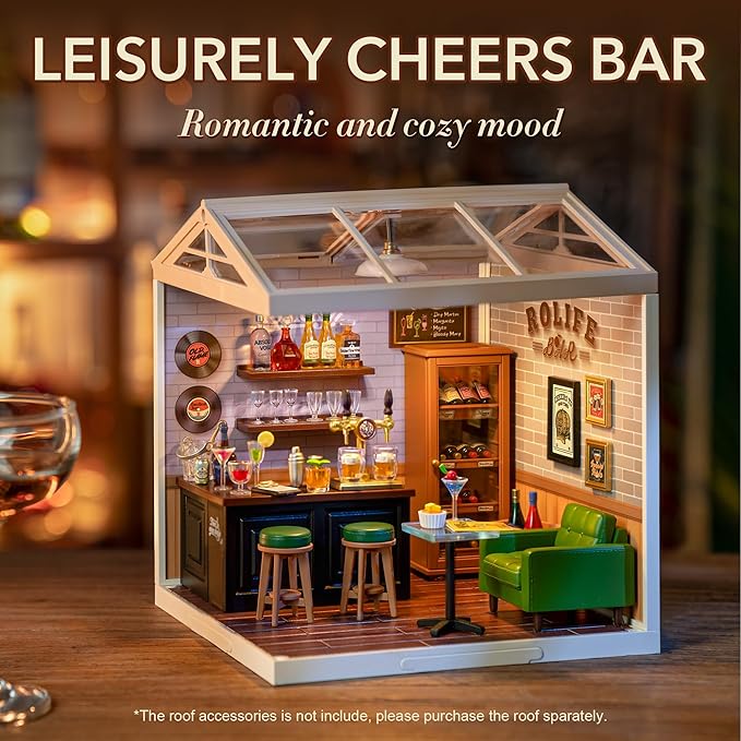 House Building Set Toys Playset with LED Suitable for Mini Figures Construction Toys Diorama